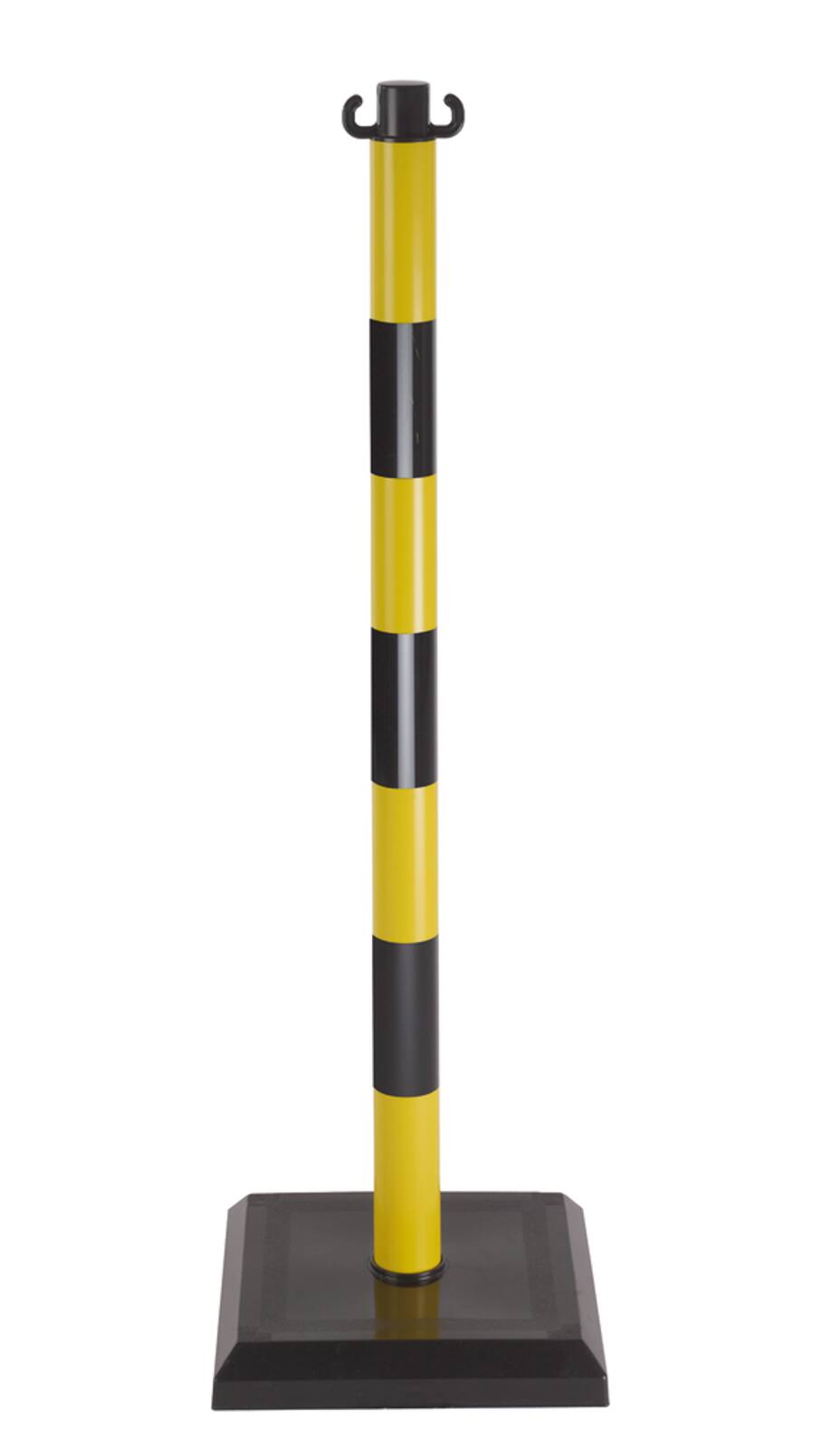 POTEAU SIGNALISATION JAUNE ET NOIR Ø40mm